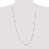 14K White Gold 10 inch .85mm Spiga with Lobster Clasp Anklet PEN95
