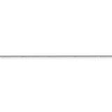 14K White Gold 10 inch .85mm Spiga with Lobster Clasp Anklet PEN95