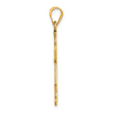 14k Laser Cut Girl Charm A9265