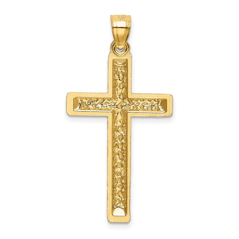 14k Diamond-cut Latin Cross Pendant K6175