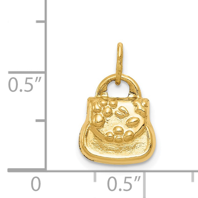 14k 3-D Purse Charm C3219