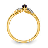 14k Diamond and Marquise Ruby Ring RM5753