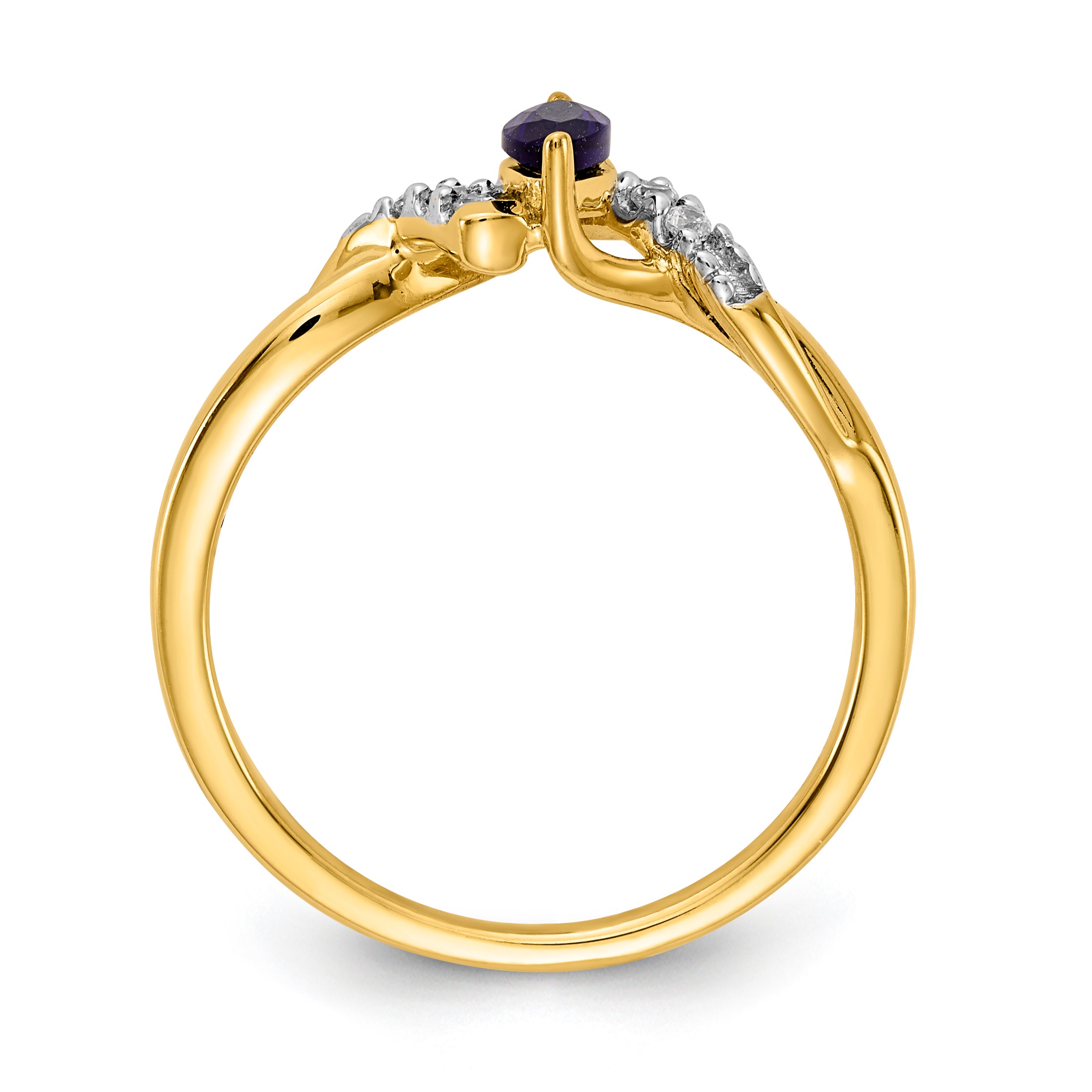 14k Diamond and Marquise Ruby Ring RM5753