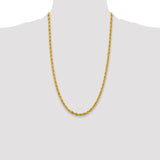 14K 26 inch 4.25mm Semi Solid Rope with Lobster Clasp Chain BC168
