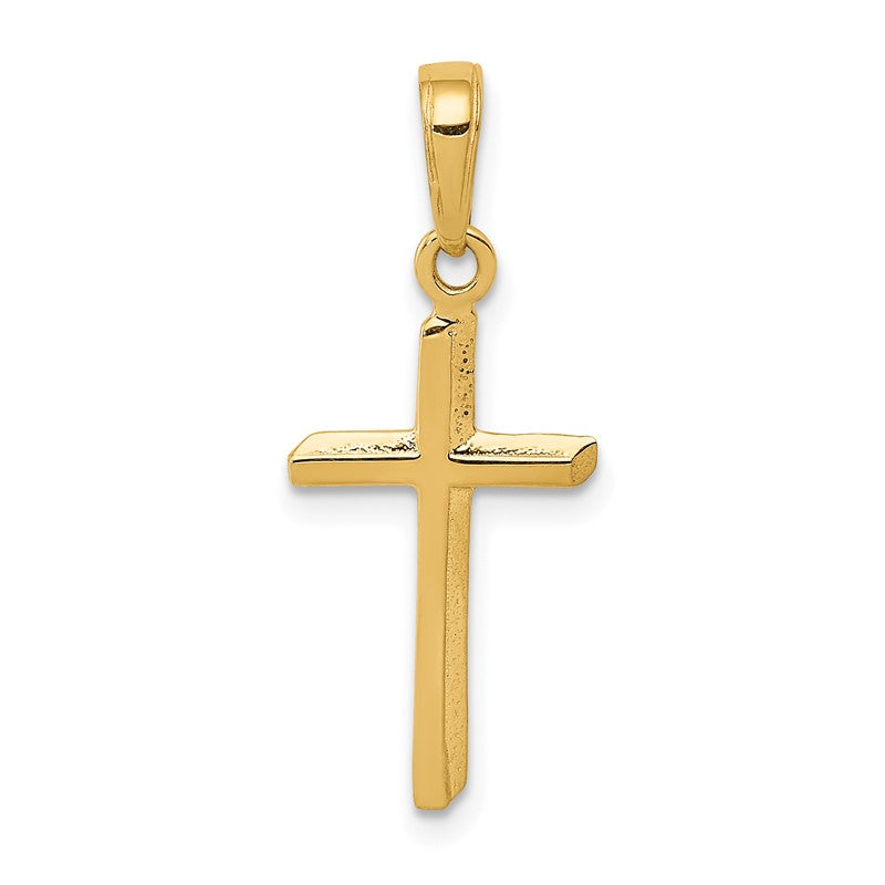 14k Polished Cross Pendant D3489