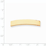 14k 47x8.5x1.25 mm ID Plate ID2