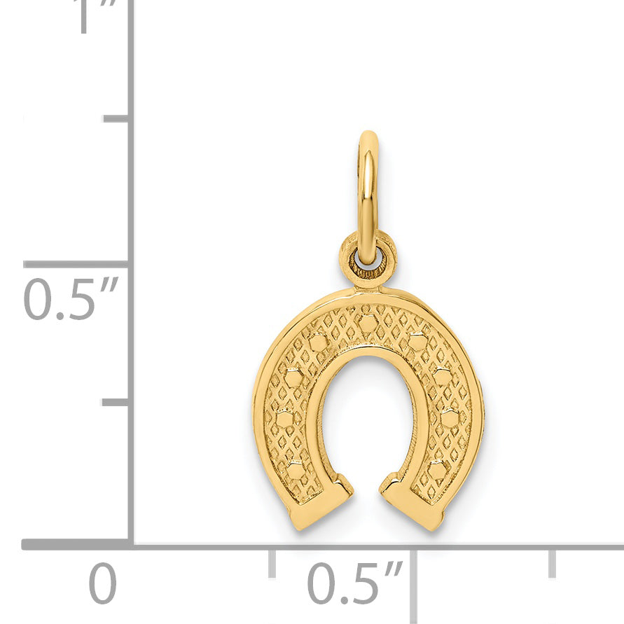 14k Horseshoe Charm C1738