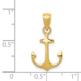 14k Anchor Pendant C3339