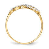14k CZ Infinity Symbol Ring R610