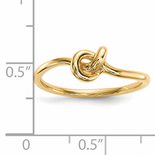14k Polished Knot Ring R618