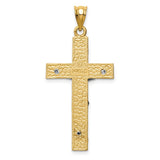 14k Two-tone INRI Crucifix Pendant D31