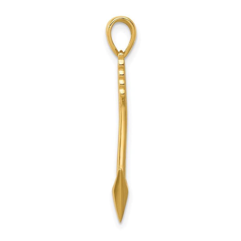 14K Polished 3-D Arrow Pendant K5404