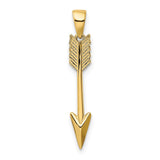 14K Polished 3-D Arrow Pendant K5404