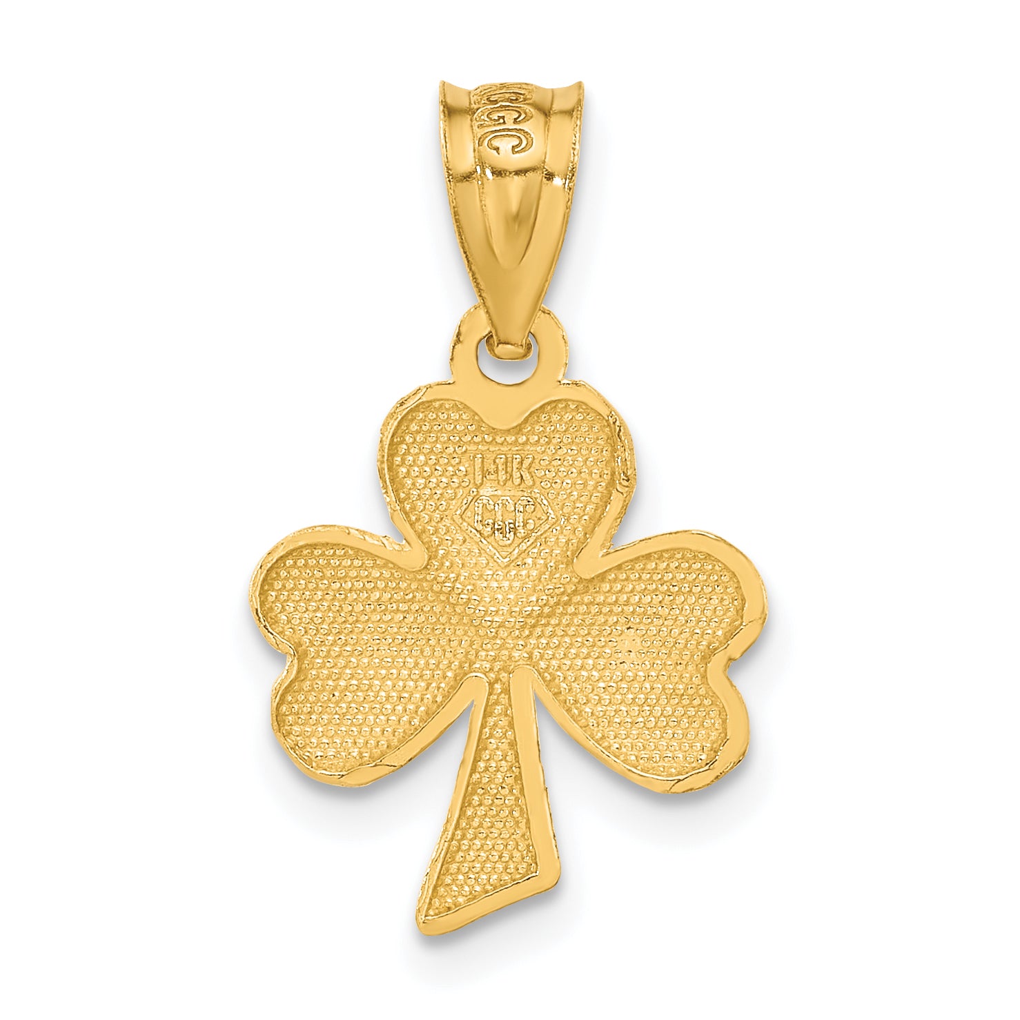 14k Shamrock Charm C1741