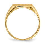 14k 12.5x13.0mm Open Back Mens Signet Ring RS336