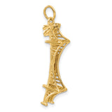 14k 3-D GOLDEN GATE Bridge Charm A1069/L