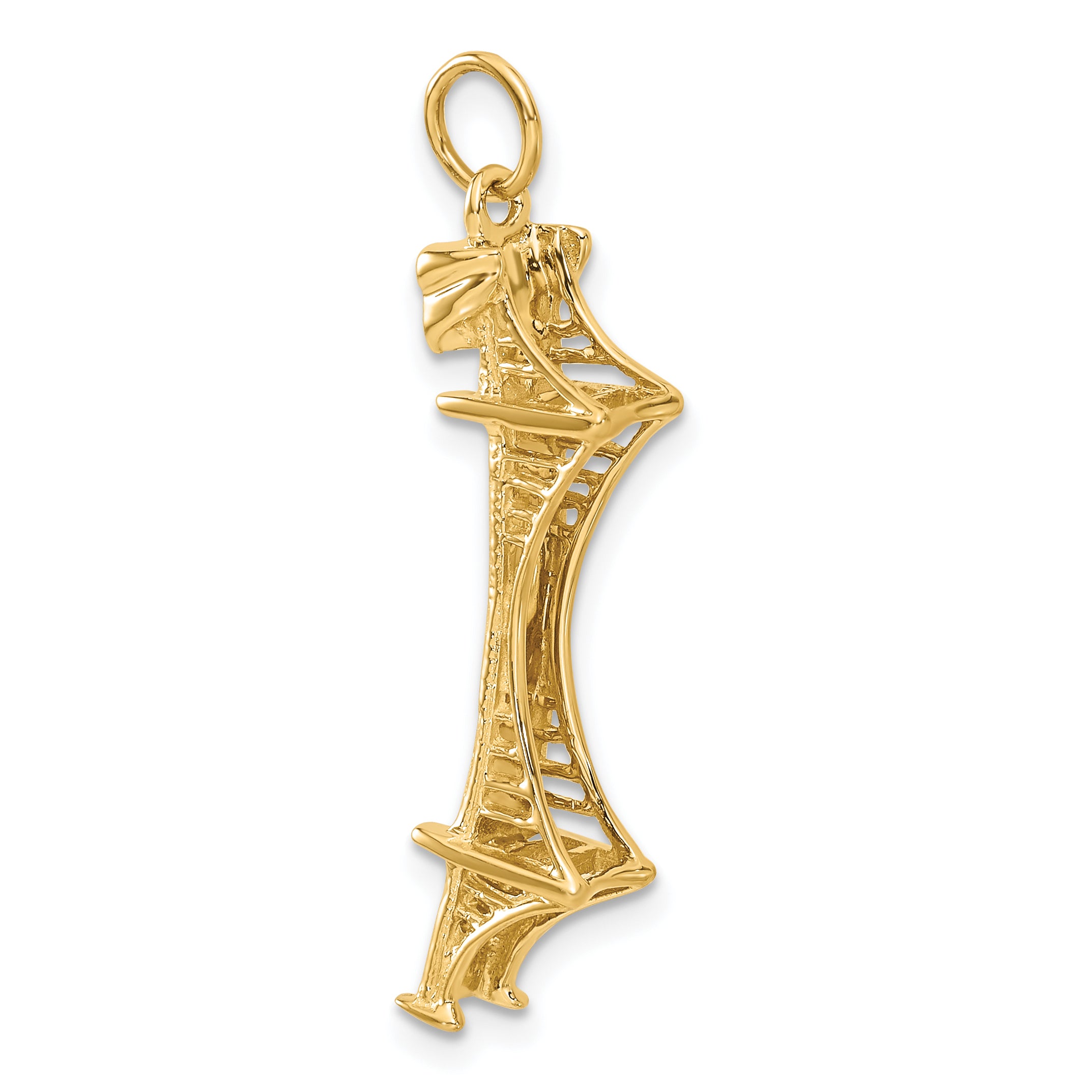 14k 3-D GOLDEN GATE Bridge Charm A1069/L
