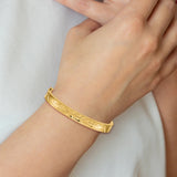 14k 5/16 Oversize Diamond-cut Concave 8.00mm Hinged Oval Bangle Bracelet CC5/16O