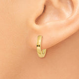 14k Round Hinged Hoop Earrings TM607