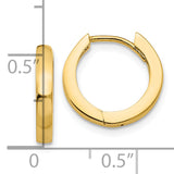 14k Round Hinged Hoop Earrings TM607