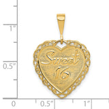 14k Reversible SWEET 16 / REACH FOR THE STARS Charm C1669