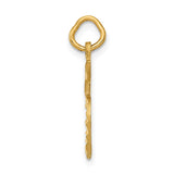 14k Diamond-cut Apple Charm C459