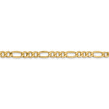 14K 26 inch 6.25mm Semi-Solid Figaro with Lobster Clasp Chain BC96
