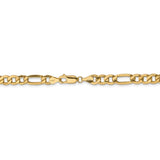 14K 26 inch 6.25mm Semi-Solid Figaro with Lobster Clasp Chain BC96