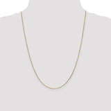 14K 14 inch .95mm Diamond-cut Cable with Lobster Clasp Chain PEN17