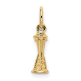 14k Solid Polished Seattle Space Needle Charm K858