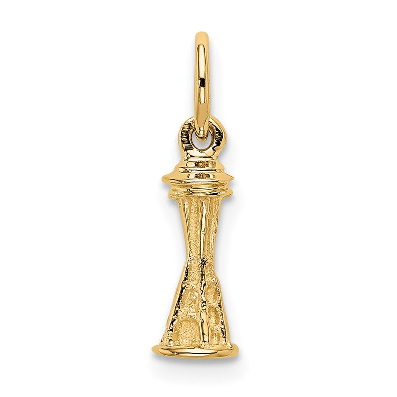 14k Solid Polished Seattle Space Needle Charm K858