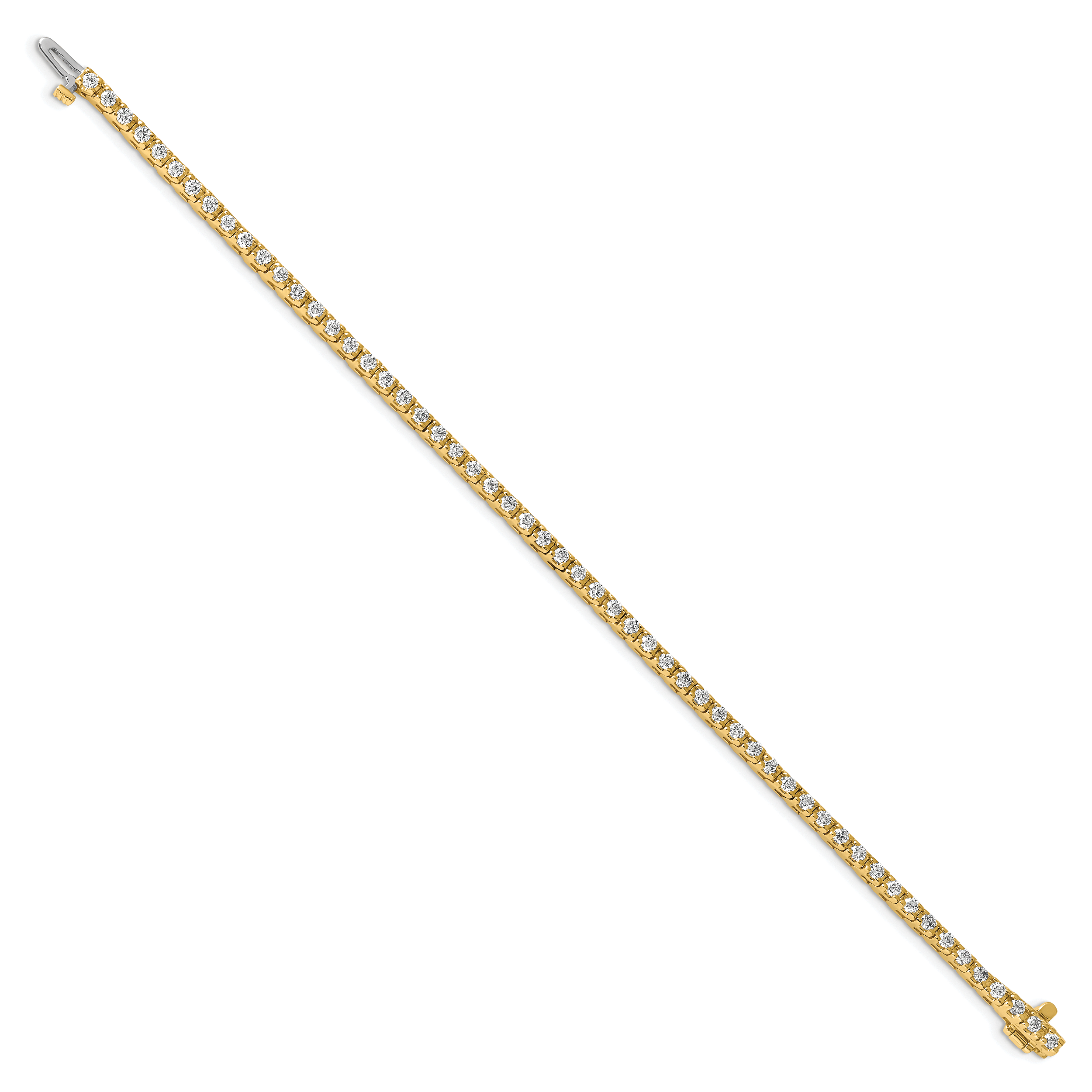14k Complete 2.18 carat Round VS Diamond 4-prong 7 inch Tennis Bracelet X731VS