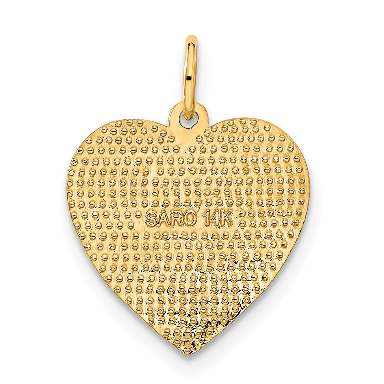 14k DADDYS LITTLE GIRL Heart Charm C1703