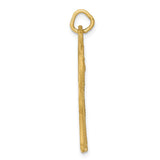 14k Satin Diamond-cut Giraffe Charm C1907