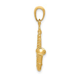 14k 3-D Saxophone Pendant C3135