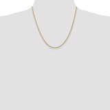 14K 10 inch 1.70mm Singapore with Lobster Clasp Anklet PEN10