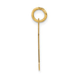 14k Small Polished Number 12 Charm LS12
