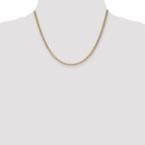 14K 10 inch 3.2mm Semi-Solid Anchor with Lobster Clasp Anklet BC122