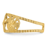 14k Starfish and Shells Toe Ring C2082