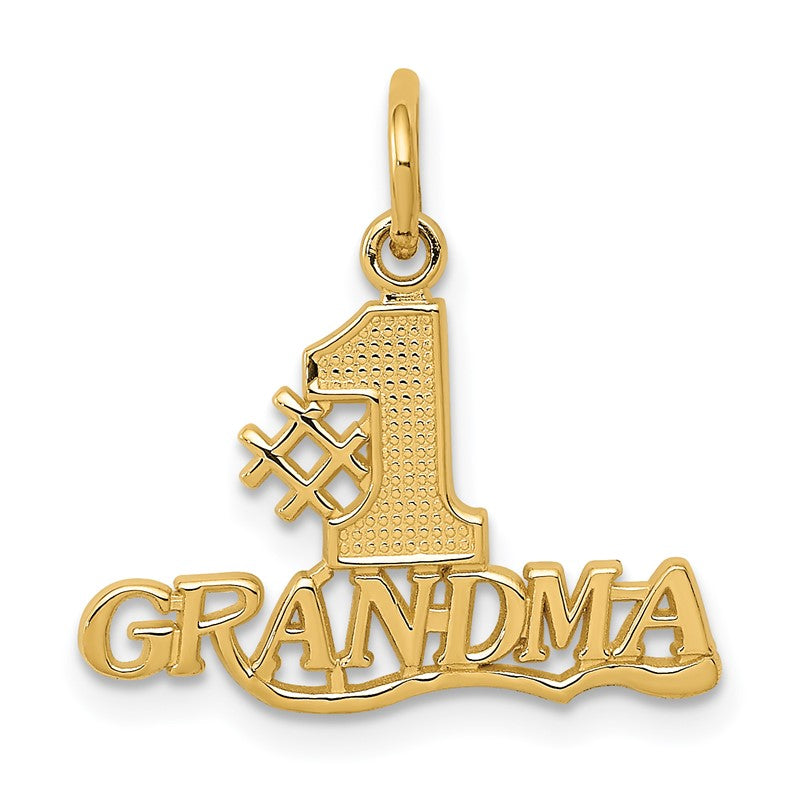 14k #1 GRANDMA Charm C396