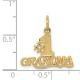14k #1 GRANDMA Charm C396