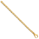 14K 18 inch 5.8mm Hand Polished Fancy Link with Fancy Lobster Clasp Chain LK400