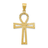 14k Large Ankh Cross Pendant C175