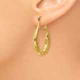 14k Polished Dolphin Hoop Earrings S1520
