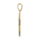 14K Two-Tone Star Of David Pendant XK687