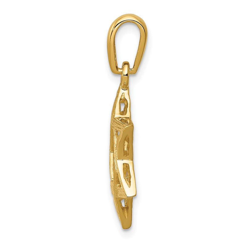 14K Star of David Pendant K532