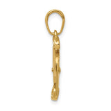 14k 3-D Moveable Scissors Pendant C3118