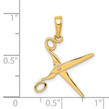 14k 3-D Moveable Scissors Pendant C3118