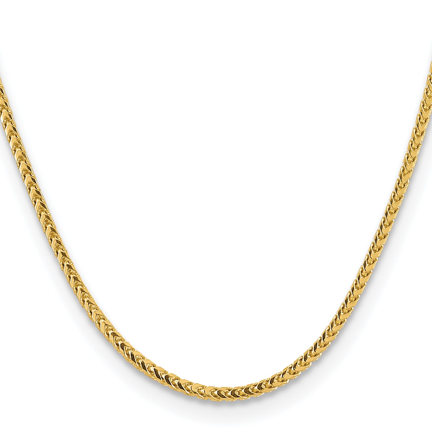 14K 18 inch 3mm Franco with Fancy Lobster Clasp Chain FRA100