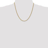 14K 14 inch 2.1mm Spiga with Lobster Clasp Chain PEN13